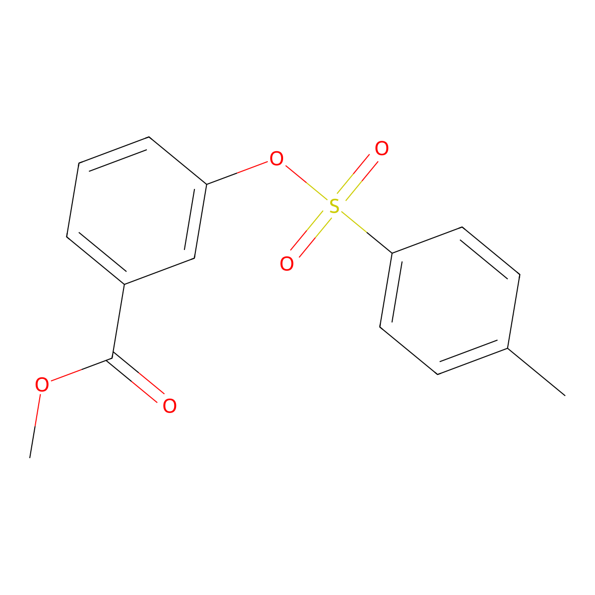 Methyl 3-[(4-methylbenzenesulfonyl)oxy]benzoate molecular structure, CAS 564483-21-2