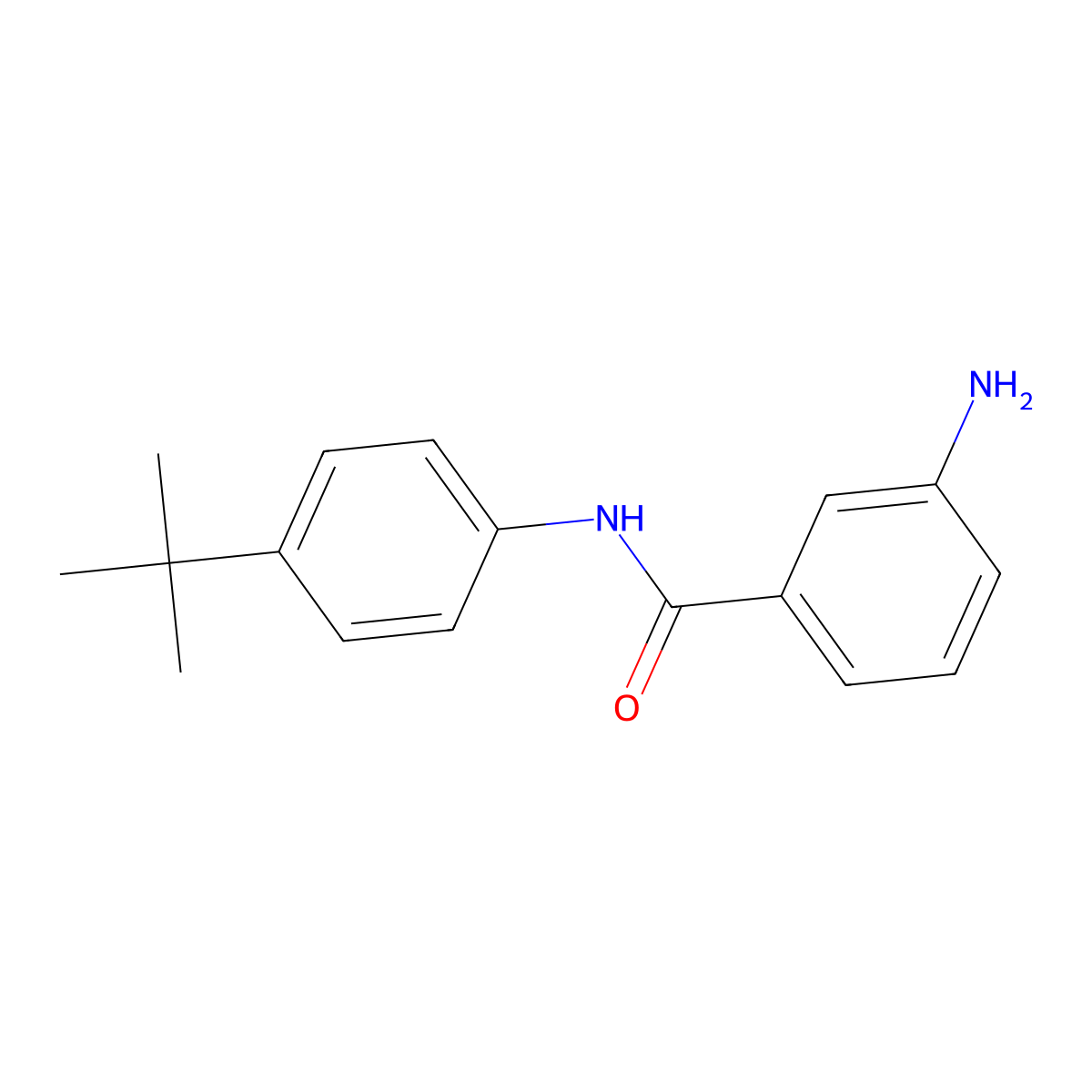 3-Amino-N-(4-tert-butylphenyl)benzamide molecular structure, CAS 564483-26-7