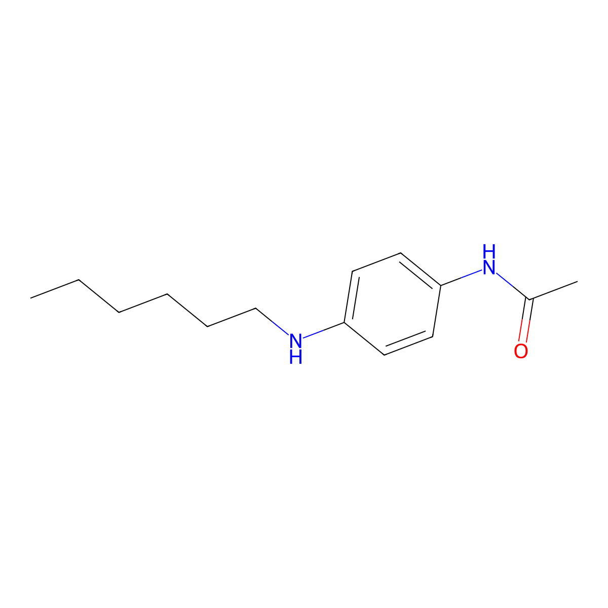 N-[4-(Hexylamino)phenyl]acetamide molecular structure, CAS 564483-33-6