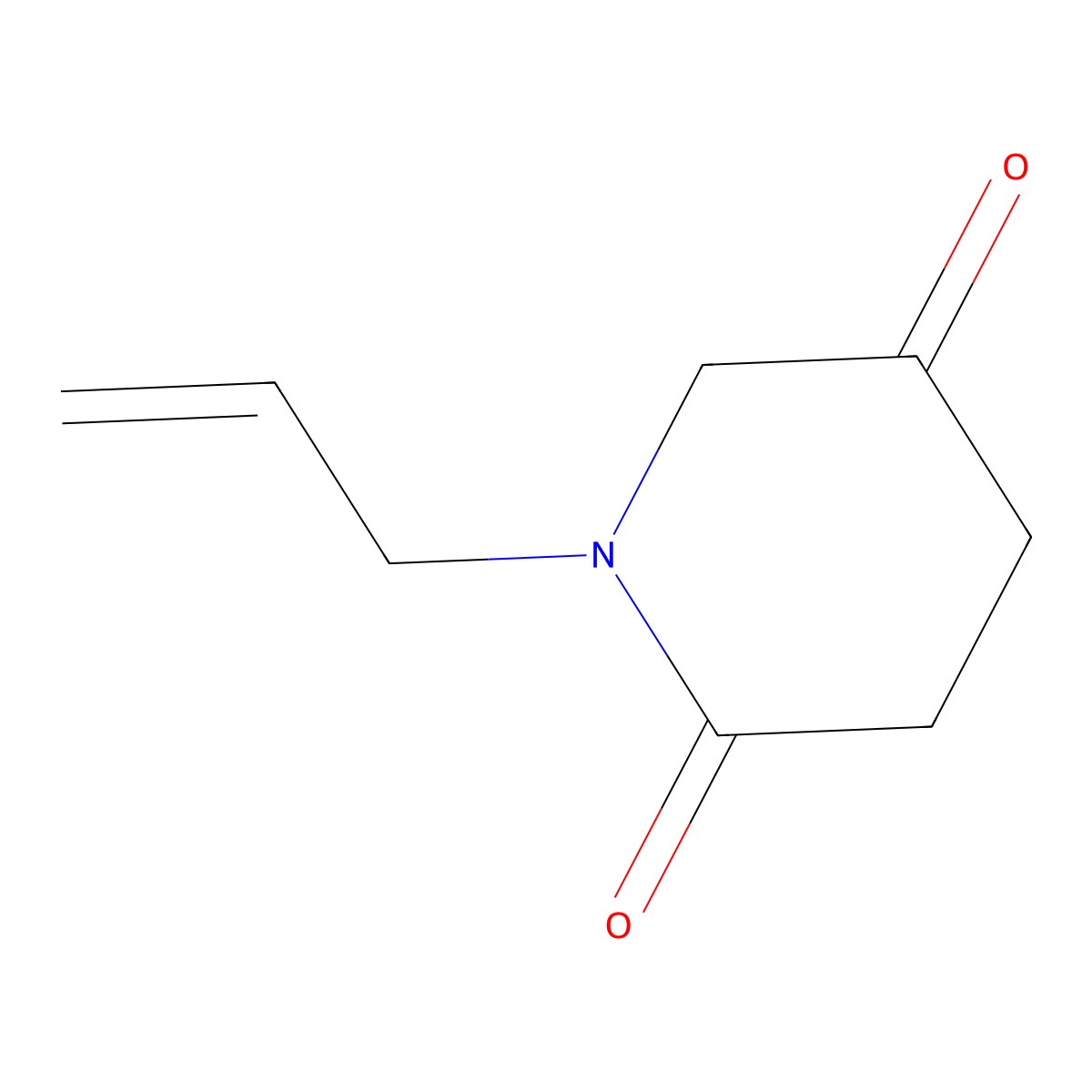 1-(2-Propen-1-yl)-2,5-piperidinedione molecular structure, CAS 564484-67-9