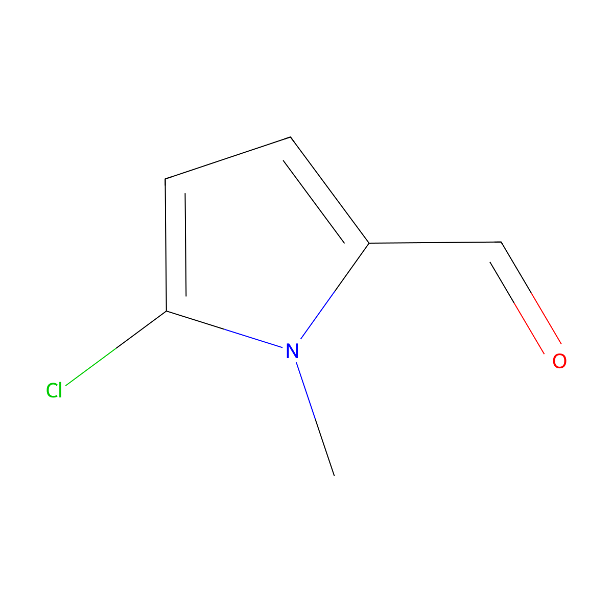 5-chloro-1-methyl-1H-pyrrole-2-carbaldehyde molecular structure, CAS 56453-96-4