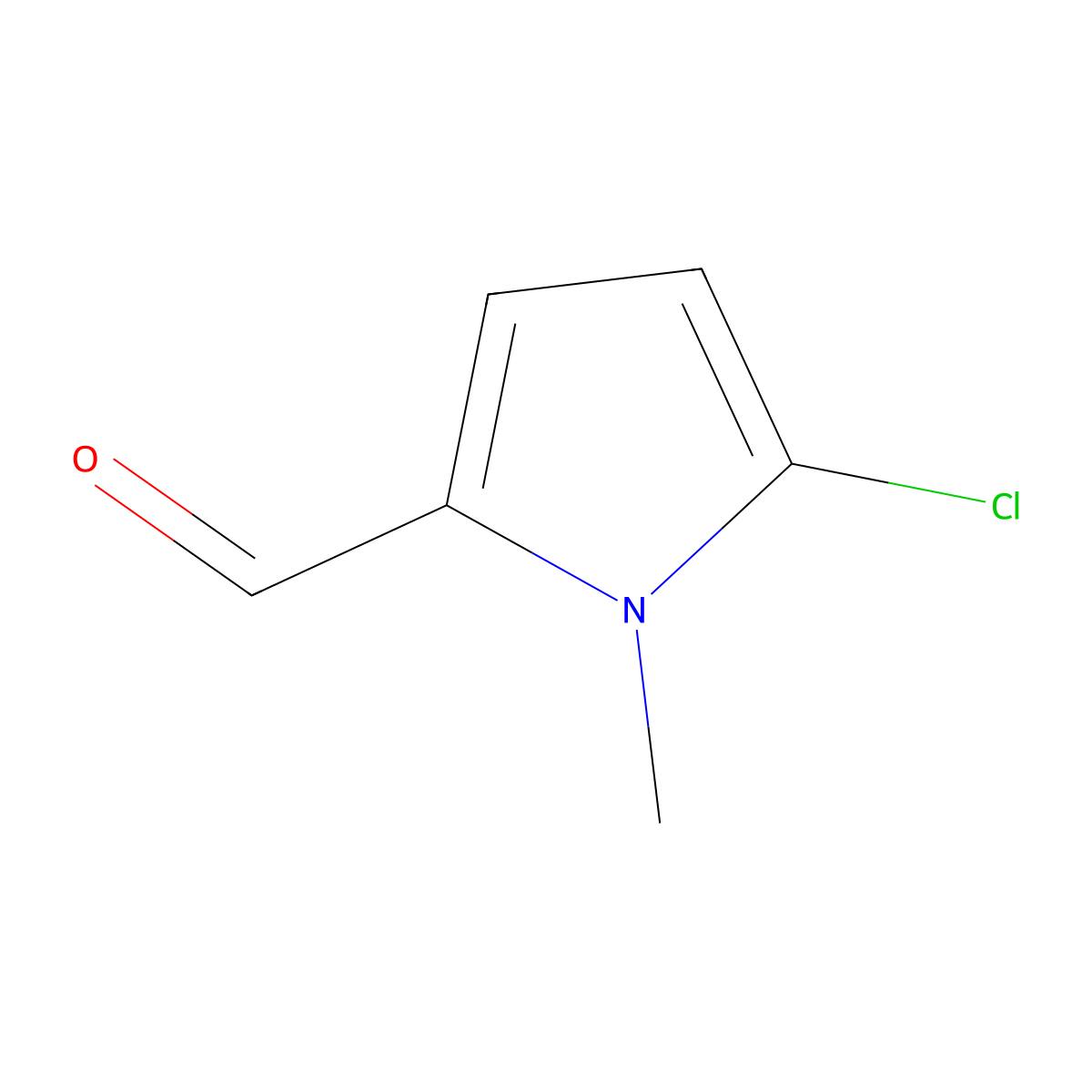 5-chloro-1-methyl-1H-pyrrole-2-carbaldehyde molecular structure, CAS 56453-96-4