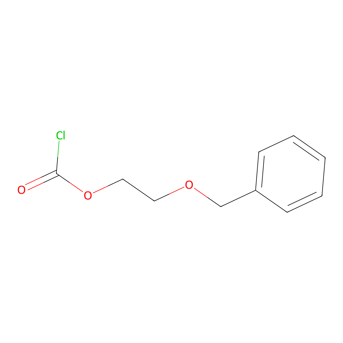 2-Benzyloxyethyl chloroformate molecular structure, CAS 56456-19-0