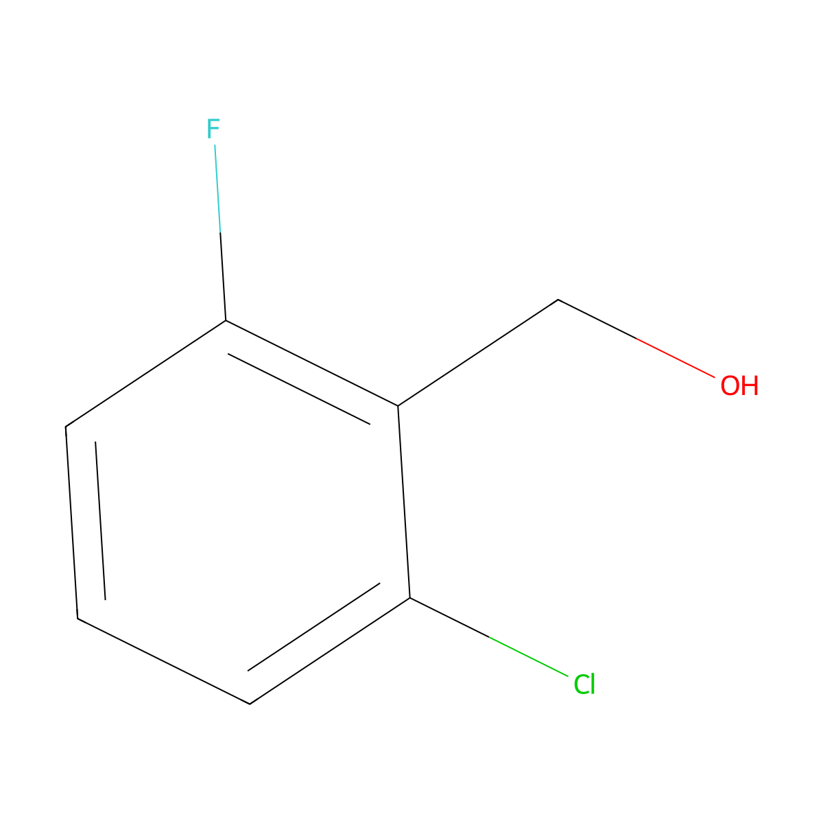 2-Chloro-6-fluorobenzyl alcohol molecular structure, CAS 56456-50-9