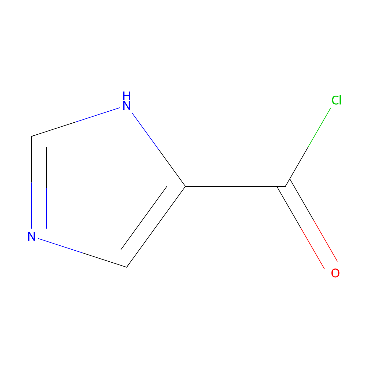 1H-Imidazole-5-carbonyl chloride molecular structure, CAS 56460-32-3