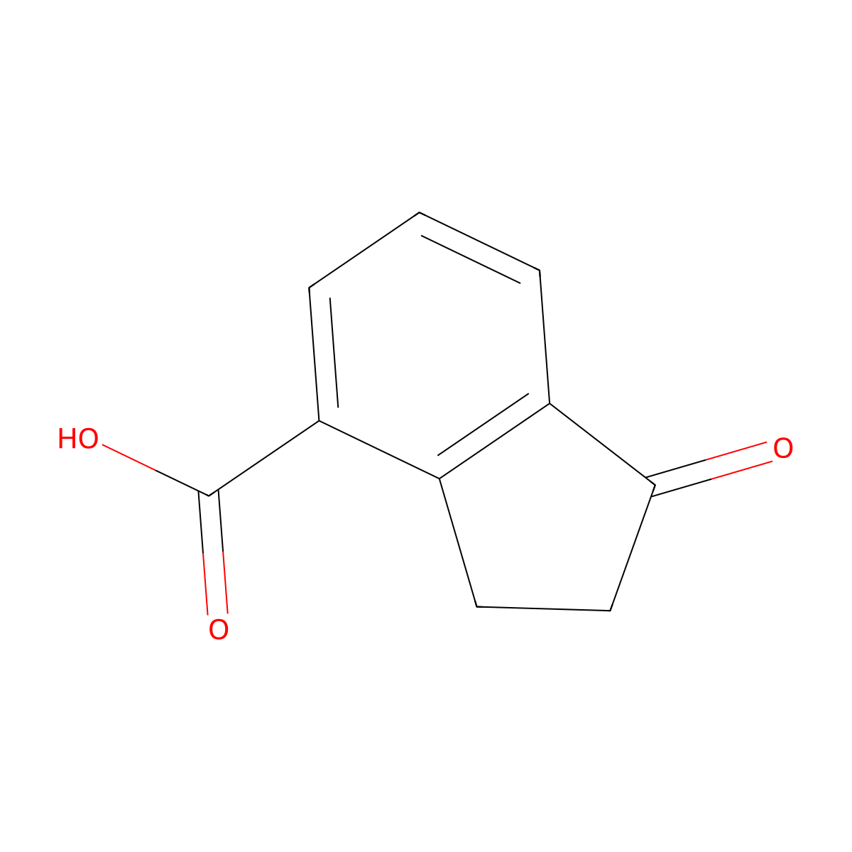 1-Oxo-indan-4-carboxylic acid molecular structure, CAS 56461-20-2