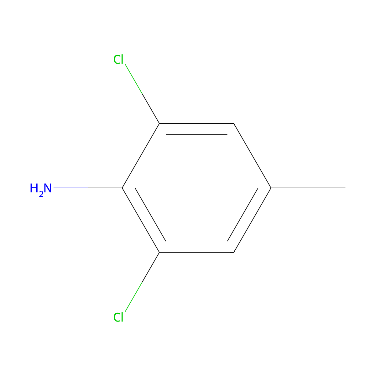 2,6-Dichloro-4-toluidine molecular structure, CAS 56461-98-4