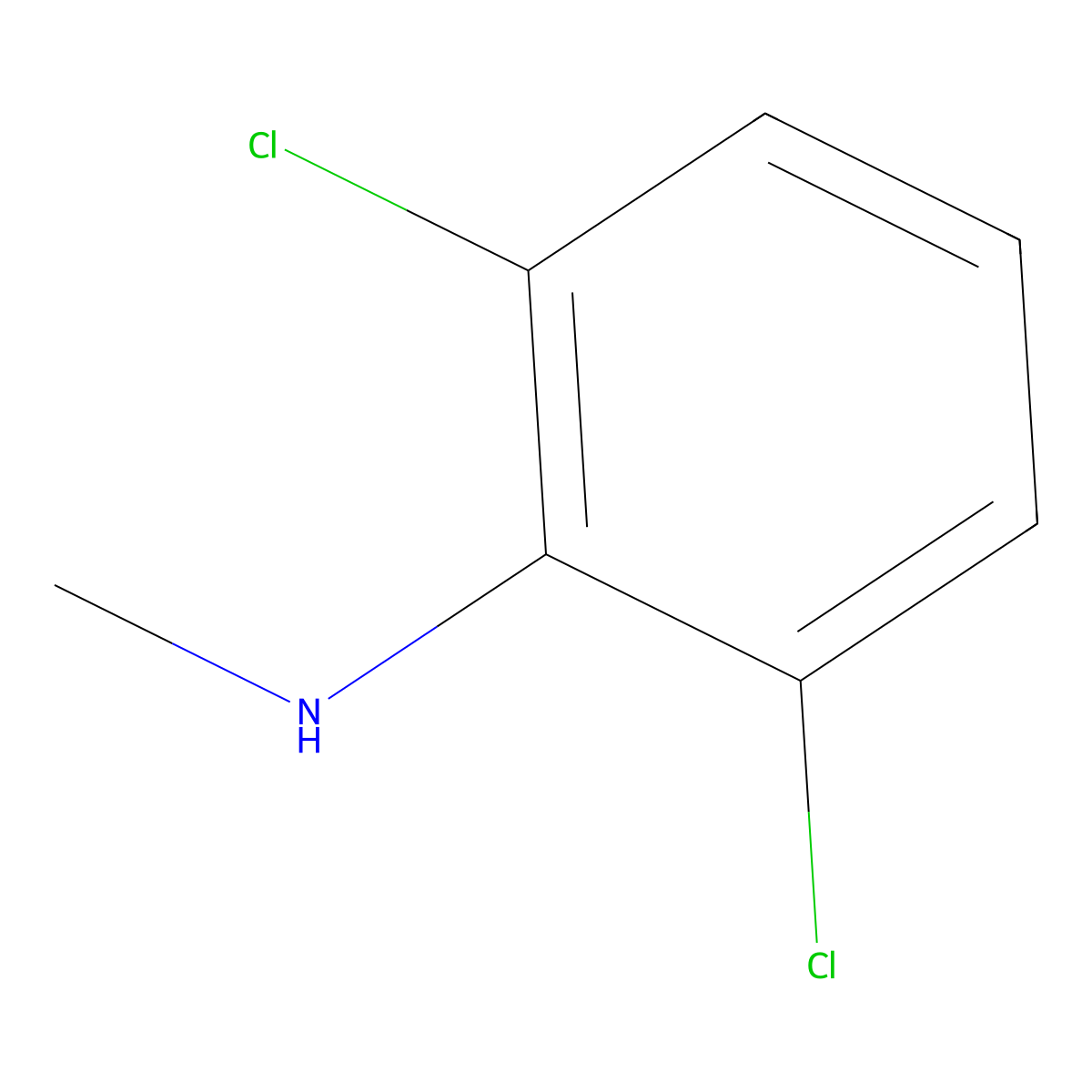 2,6-Dichloro-N-methylaniline molecular structure, CAS 56462-00-1