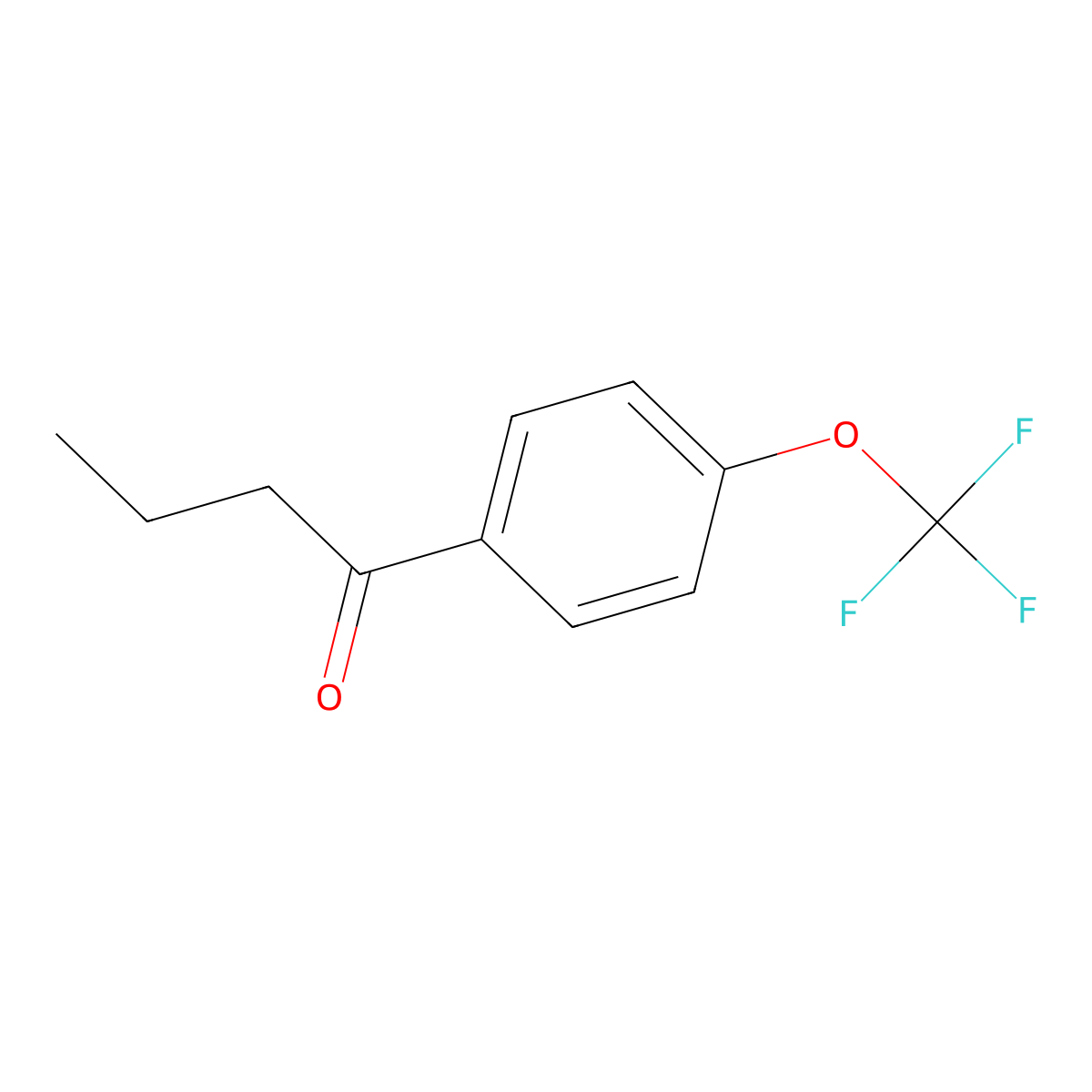 1-[4-(Trifluoromethoxy)phenyl]butan-1-one molecular structure, CAS 56465-82-8