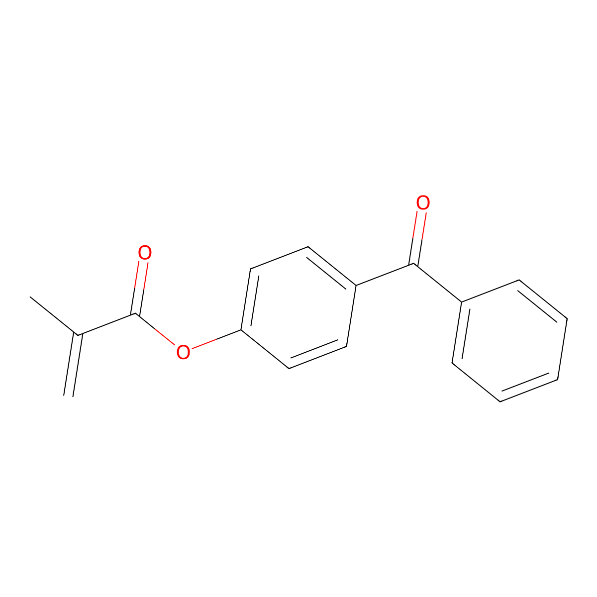4-Benzoylphenyl methacrylate molecular structure, CAS 56467-43-7
