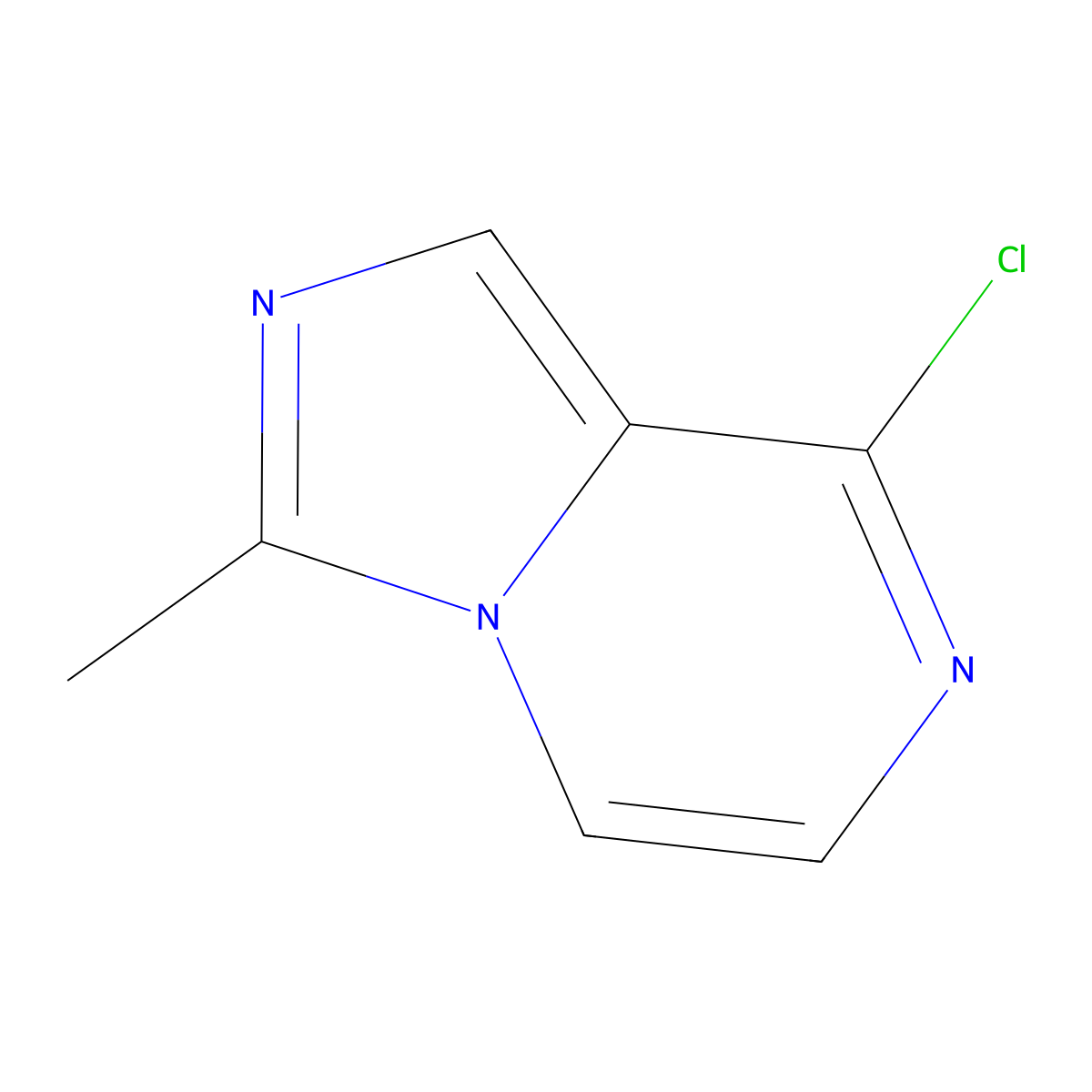8-Chloro-3-methylimidazo(1,5-a)pyrazine molecular structure, CAS 56468-24-7