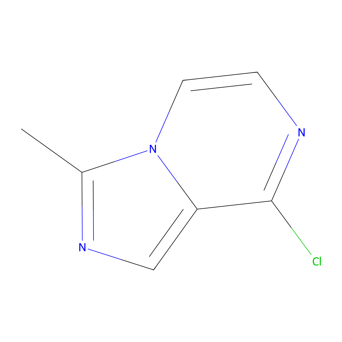 8-Chloro-3-methylimidazo(1,5-a)pyrazine molecular structure, CAS 56468-24-7