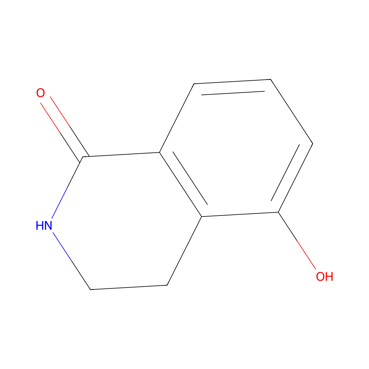 5-Hydroxy-1,2,3,4-tetrahydroisoquinolin-1-one molecular structure, CAS 56469-02-4