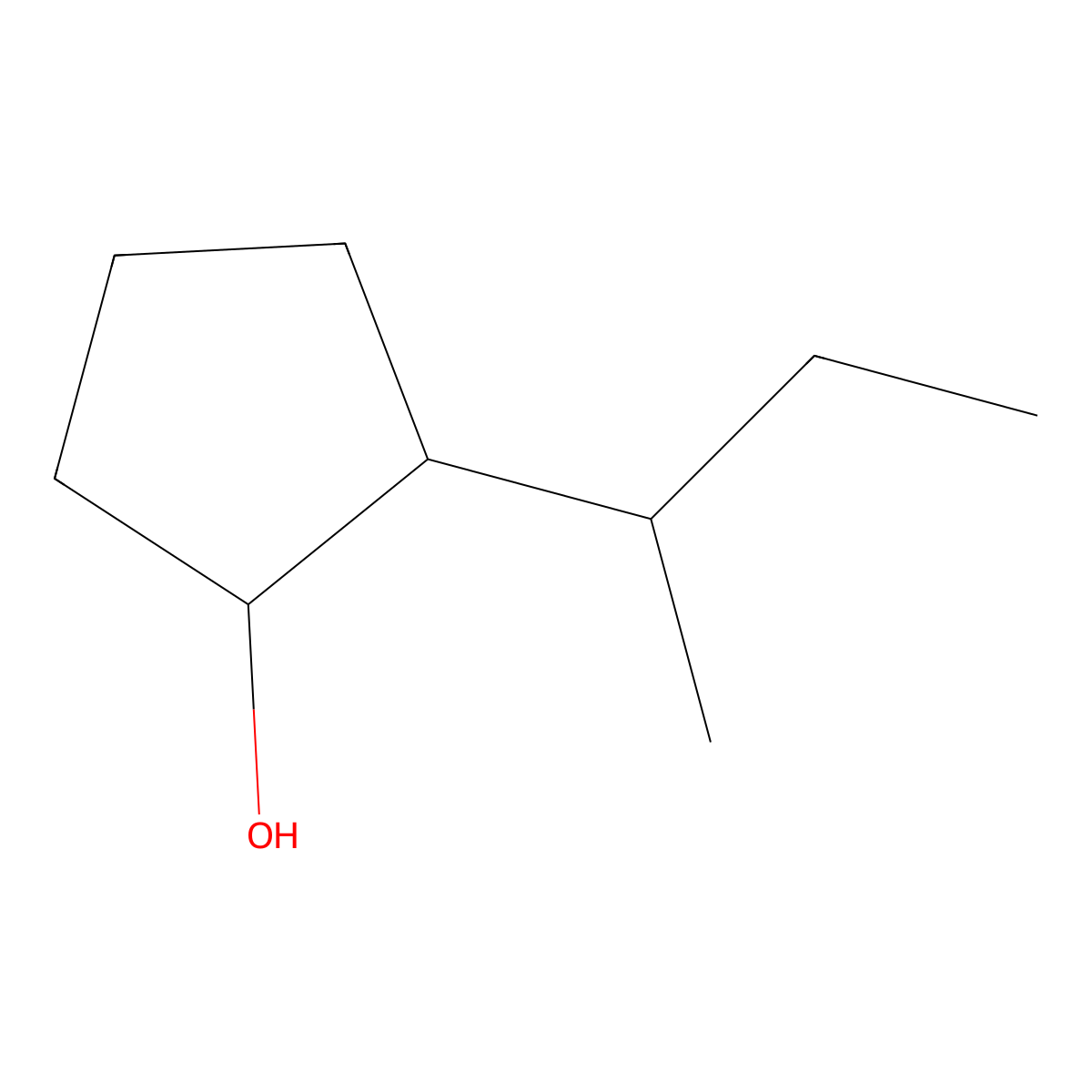 2-(Butan-2-yl)cyclopentan-1-ol molecular structure, CAS 56470-82-7