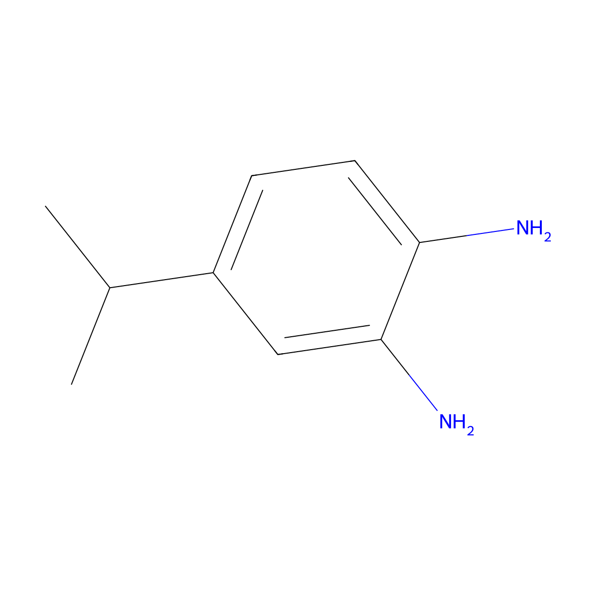 4-(Propan-2-yl)benzene-1,2-diamine molecular structure, CAS 56471-90-0