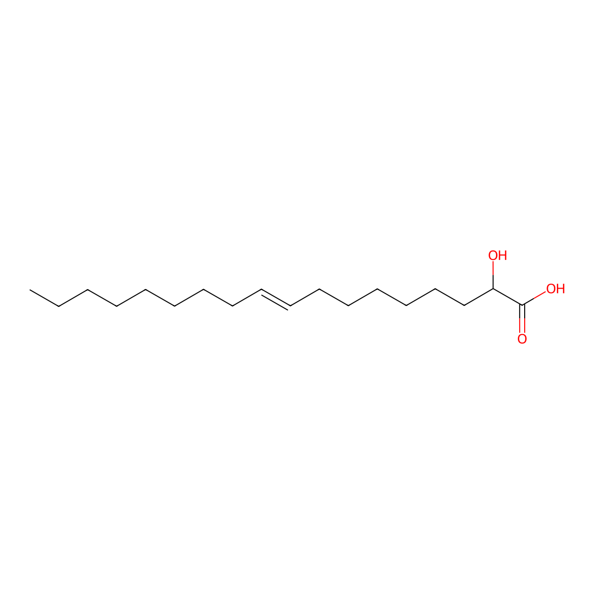 (9Z)-2-Hydroxy-9-octadecenoic Acid molecular structure, CAS 56472-31-2