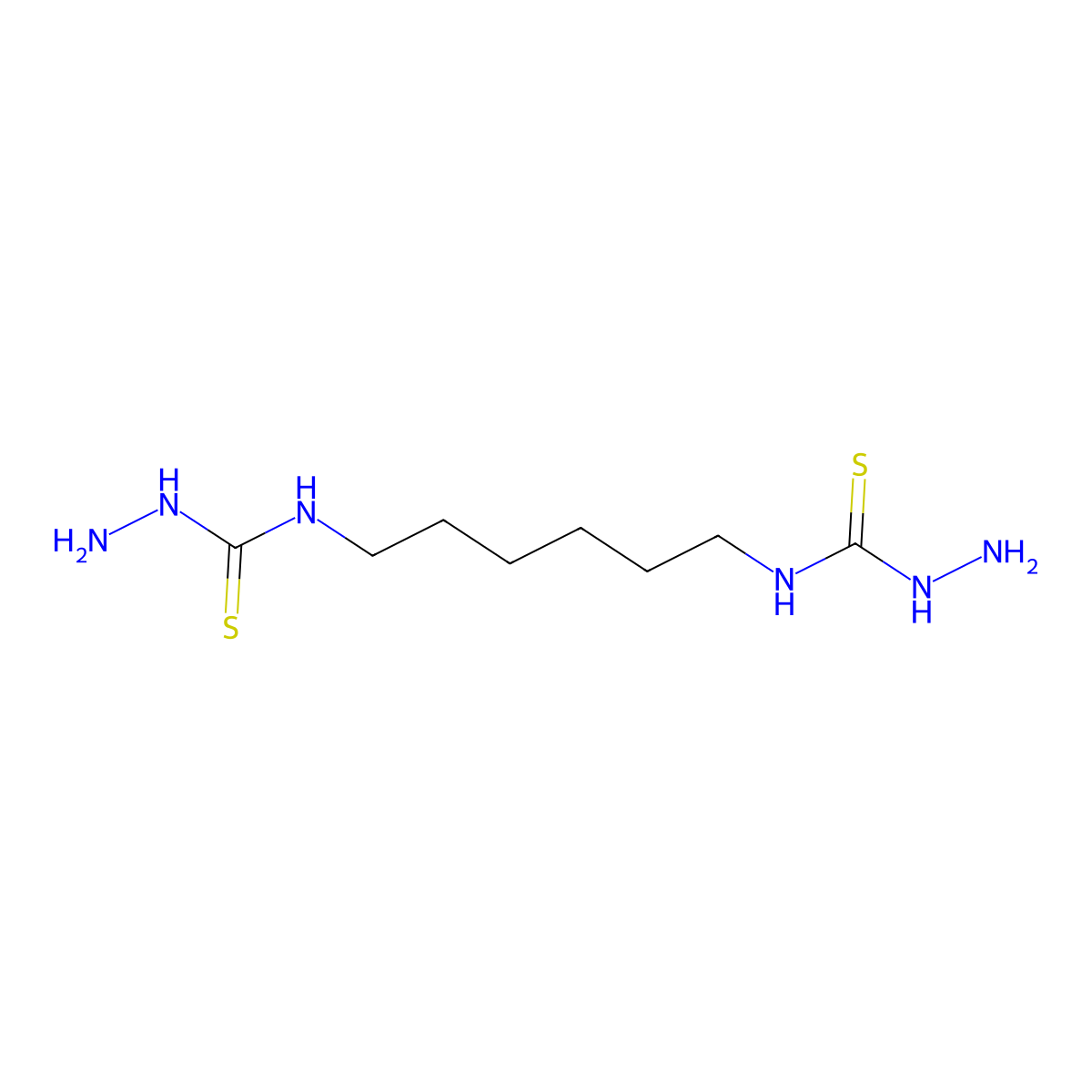 3-Amino-1-{6-[(aminocarbamothioyl)amino]hexyl}thiourea molecular structure, CAS 56473-15-5