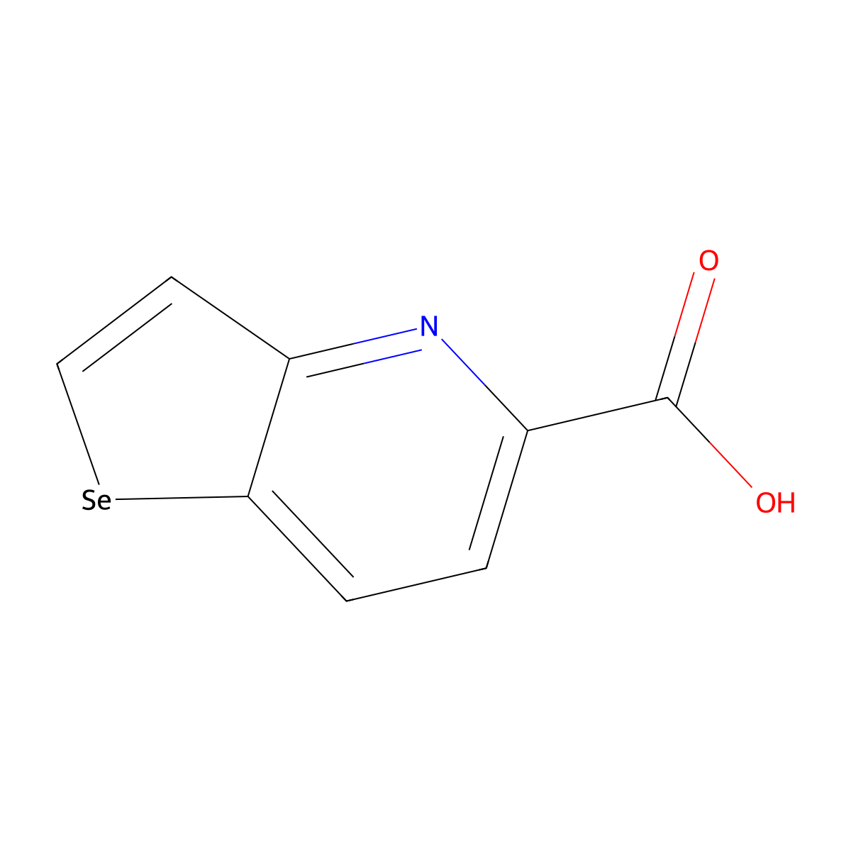 Selenopheno[3,2-b]pyridine-5-carboxylic acid molecular structure, CAS 56473-93-9