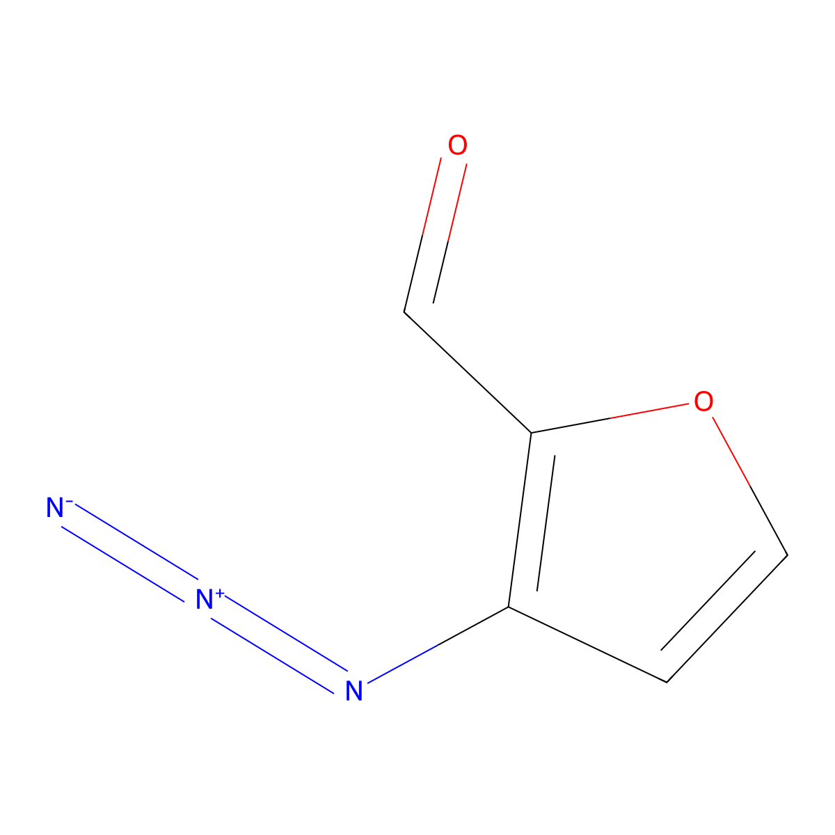 3-Azidofuran-2-carbaldehyde molecular structure, CAS 56473-96-2