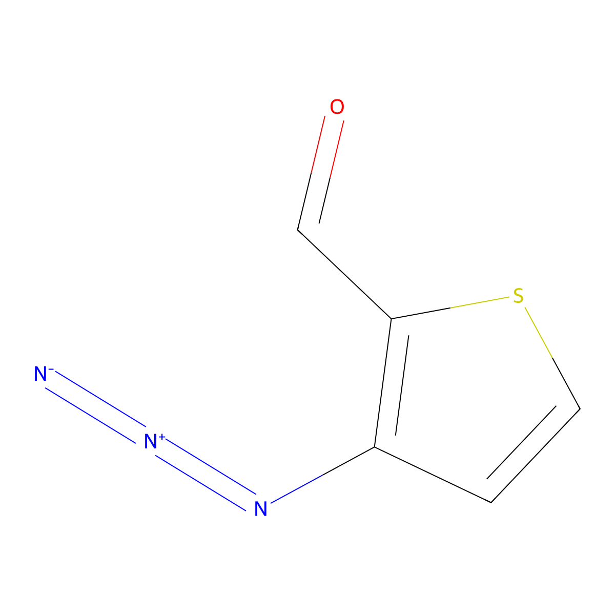 3-Azidothiophene-2-carbaldehyde molecular structure, CAS 56473-97-3