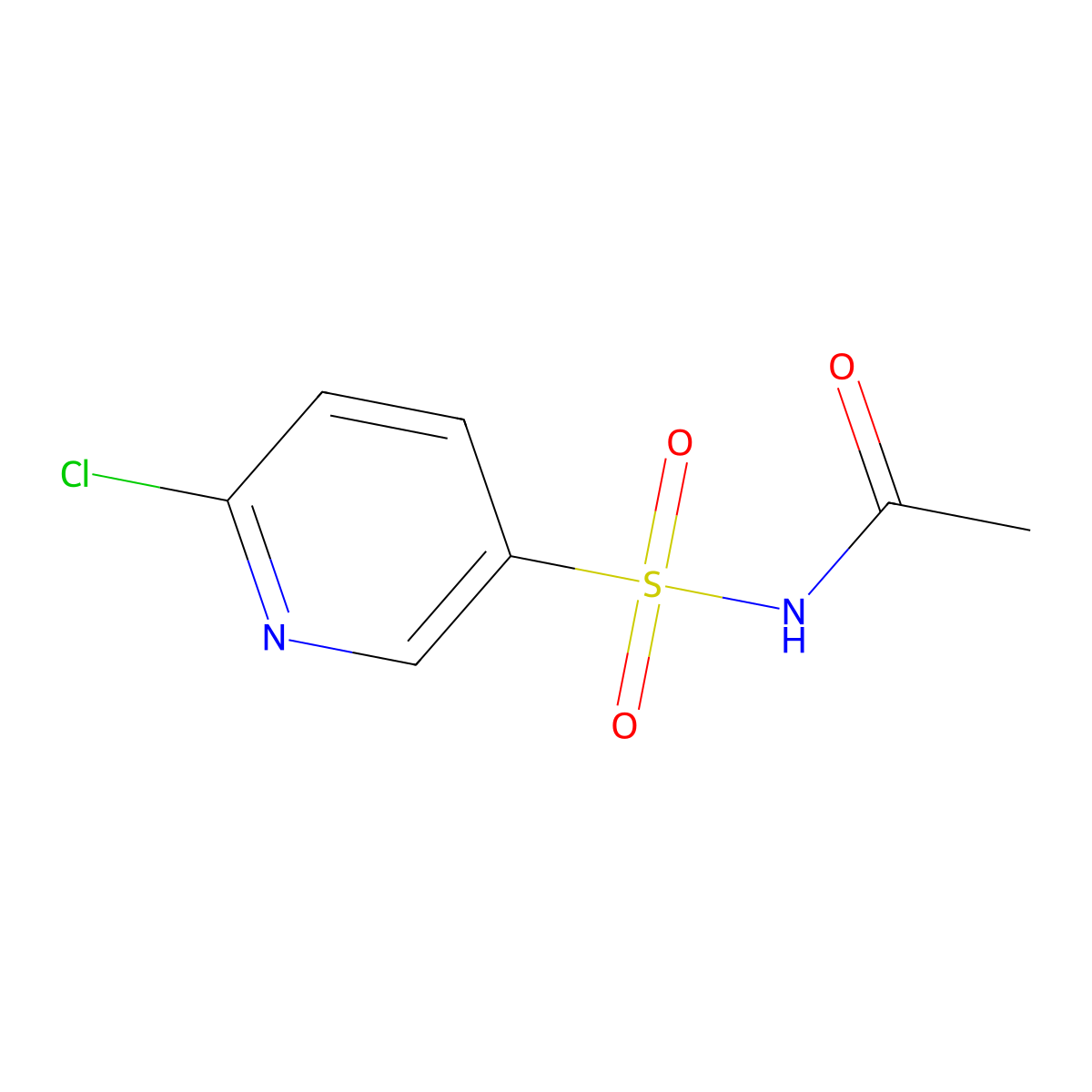 N-[(6-chloropyridin-3-yl)sulfonyl]acetamide molecular structure, CAS 56479-79-9