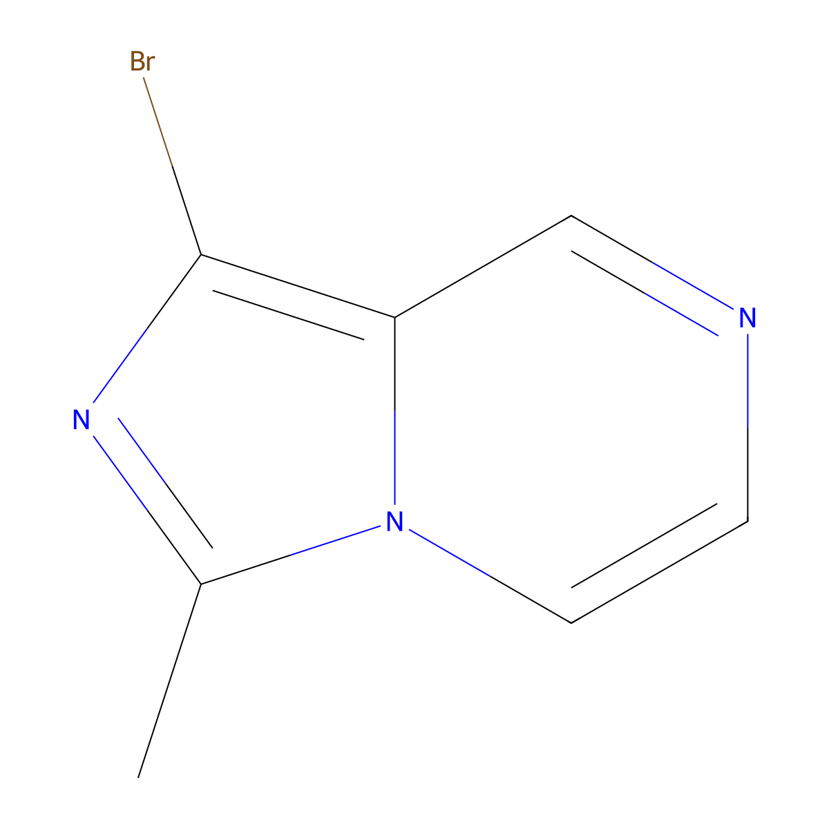 1-Bromo-3-methylimidazo[1,5-a]pyrazine molecular structure, CAS 56481-29-9