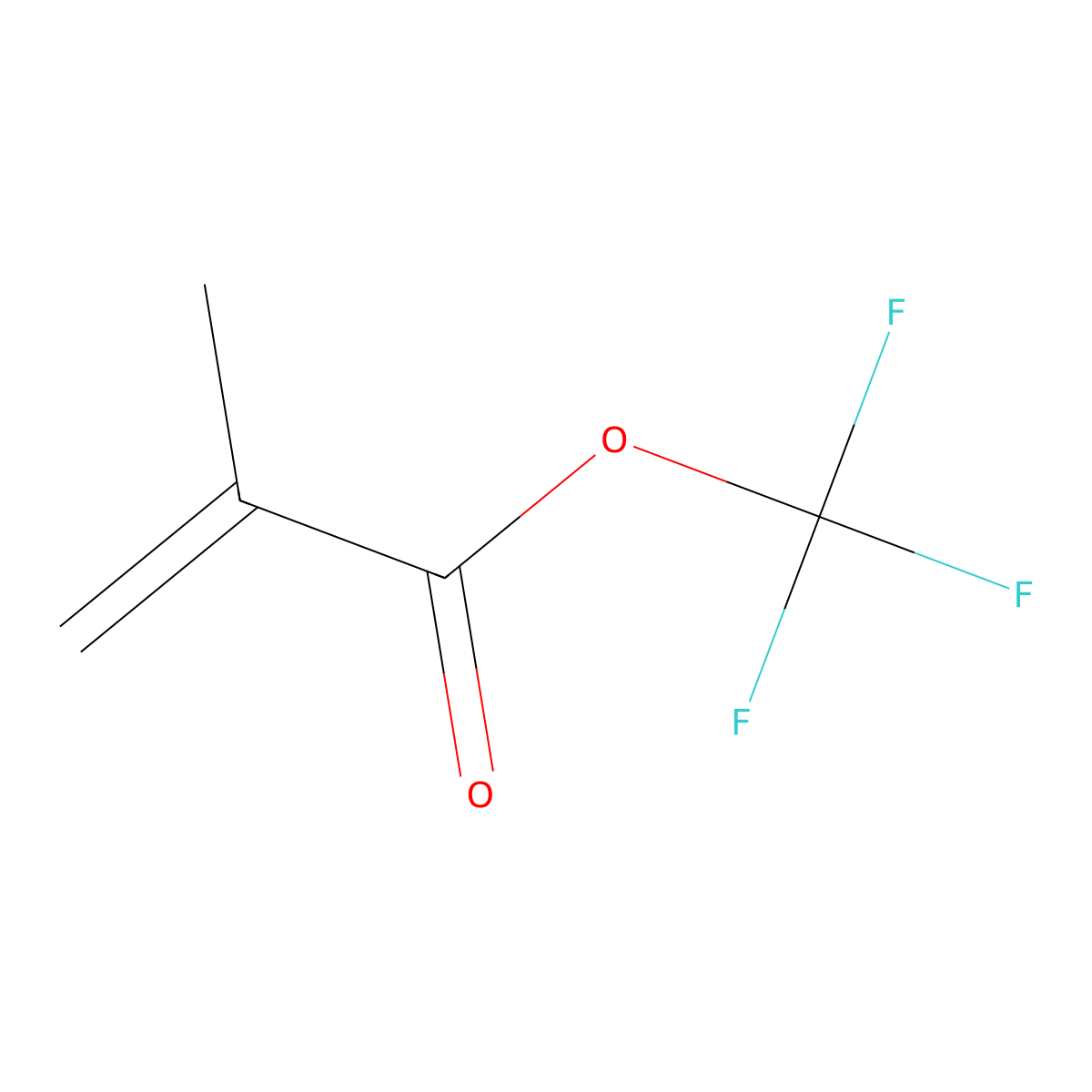 Trifluoromethyl methacrylate molecular structure, CAS 56487-95-7