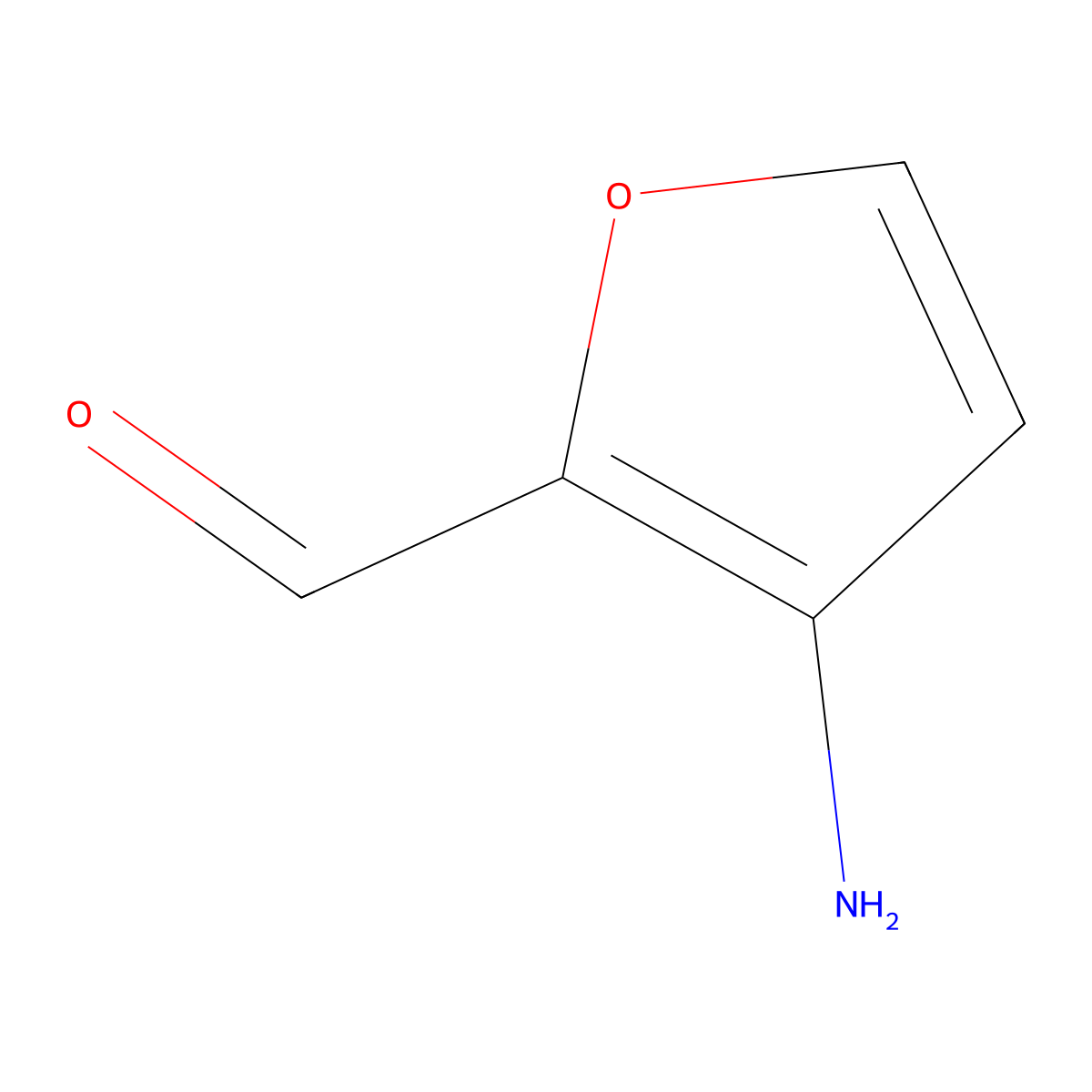3-Aminofuran-2-carbaldehyde molecular structure, CAS 56489-00-0