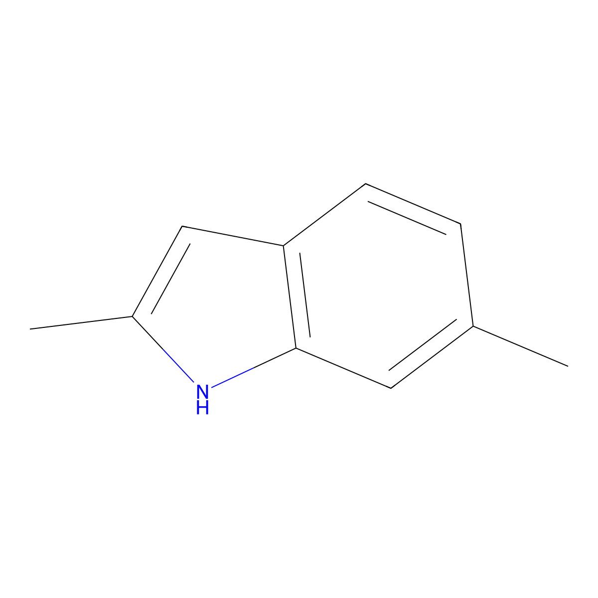 2,6-Dimethylindole molecular structure, CAS 5649-36-5