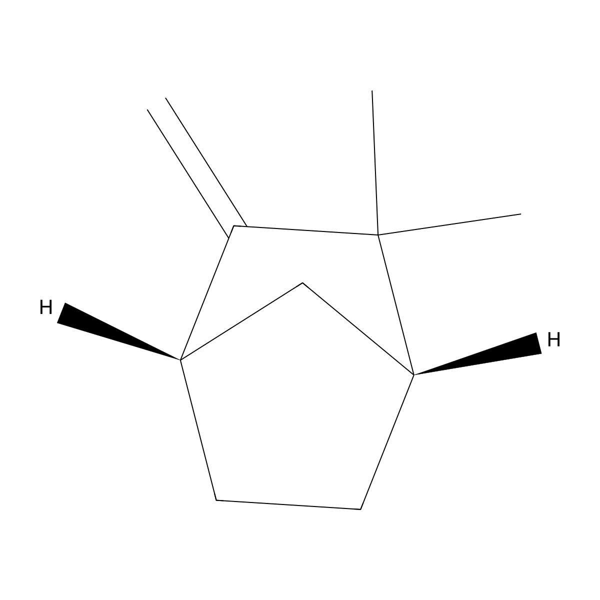D-Camphene molecular structure, CAS 565-00-4