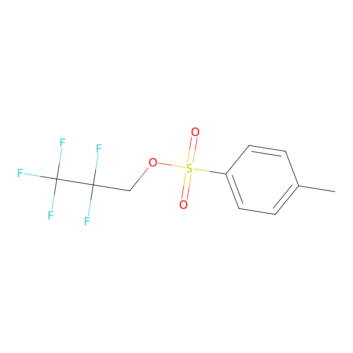 2,2,3,3,3-Pentafluoropropyl p-Toluenesulfonate molecular structure, CAS 565-42-4