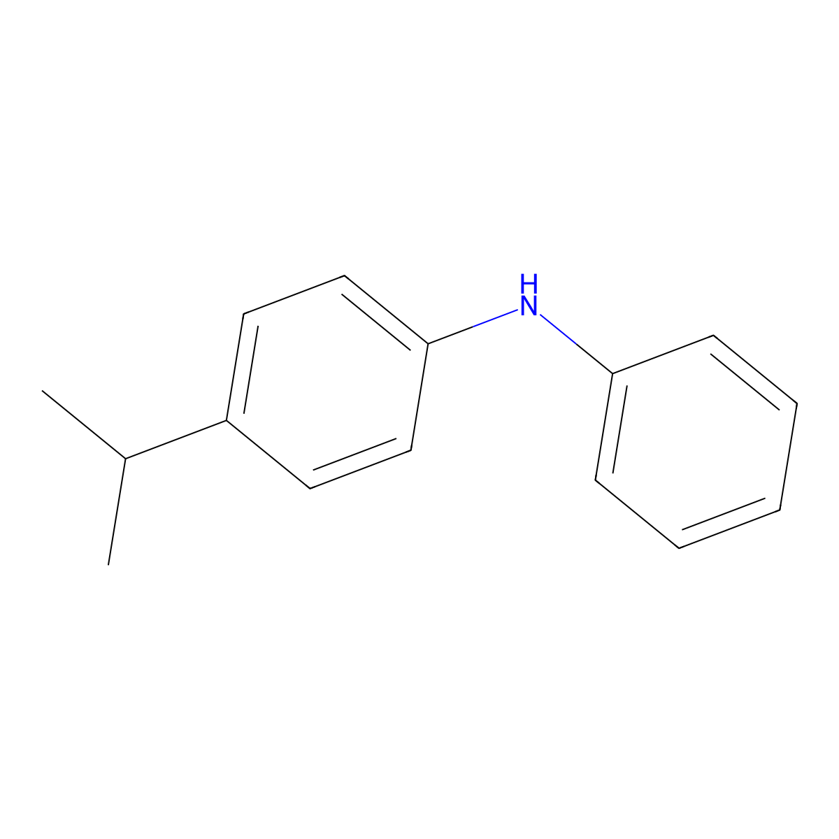 4-(1-Methylethyl)-N-phenylbenzenamine molecular structure, CAS 5650-10-2