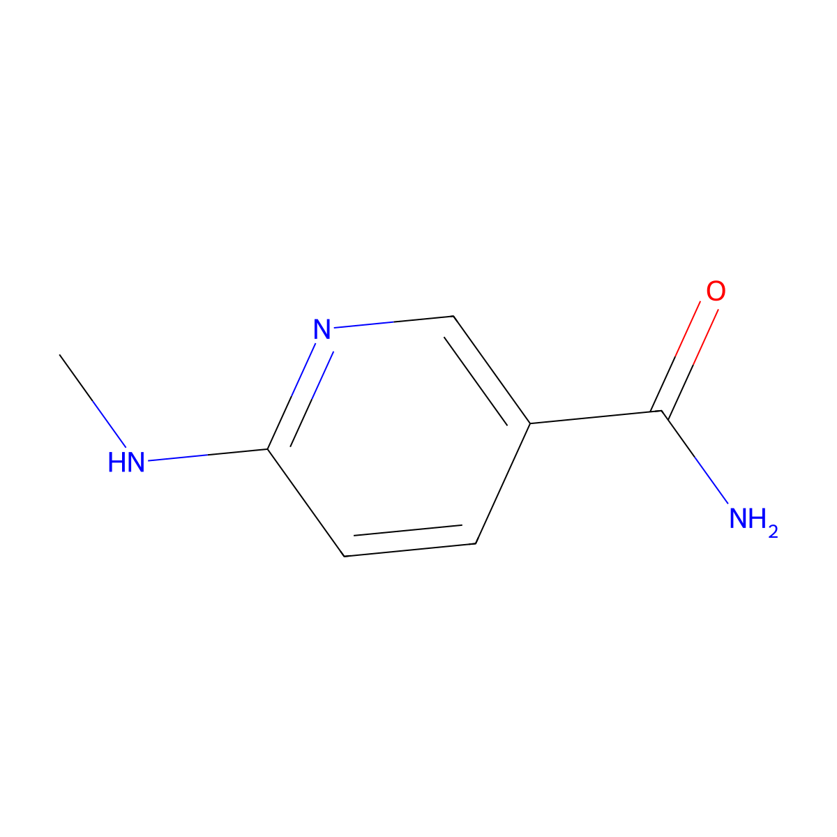 6-(Methylamino)nicotinamide molecular structure, CAS 56501-11-2