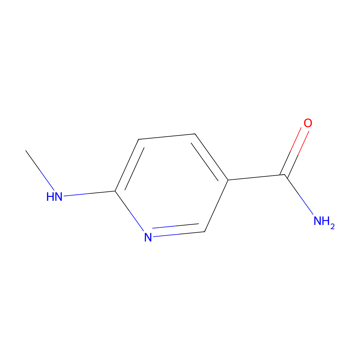 6-(Methylamino)nicotinamide molecular structure, CAS 56501-11-2