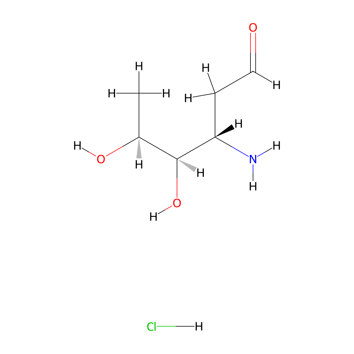 L-Acosamine Hydrochloride molecular structure, CAS 56501-70-3