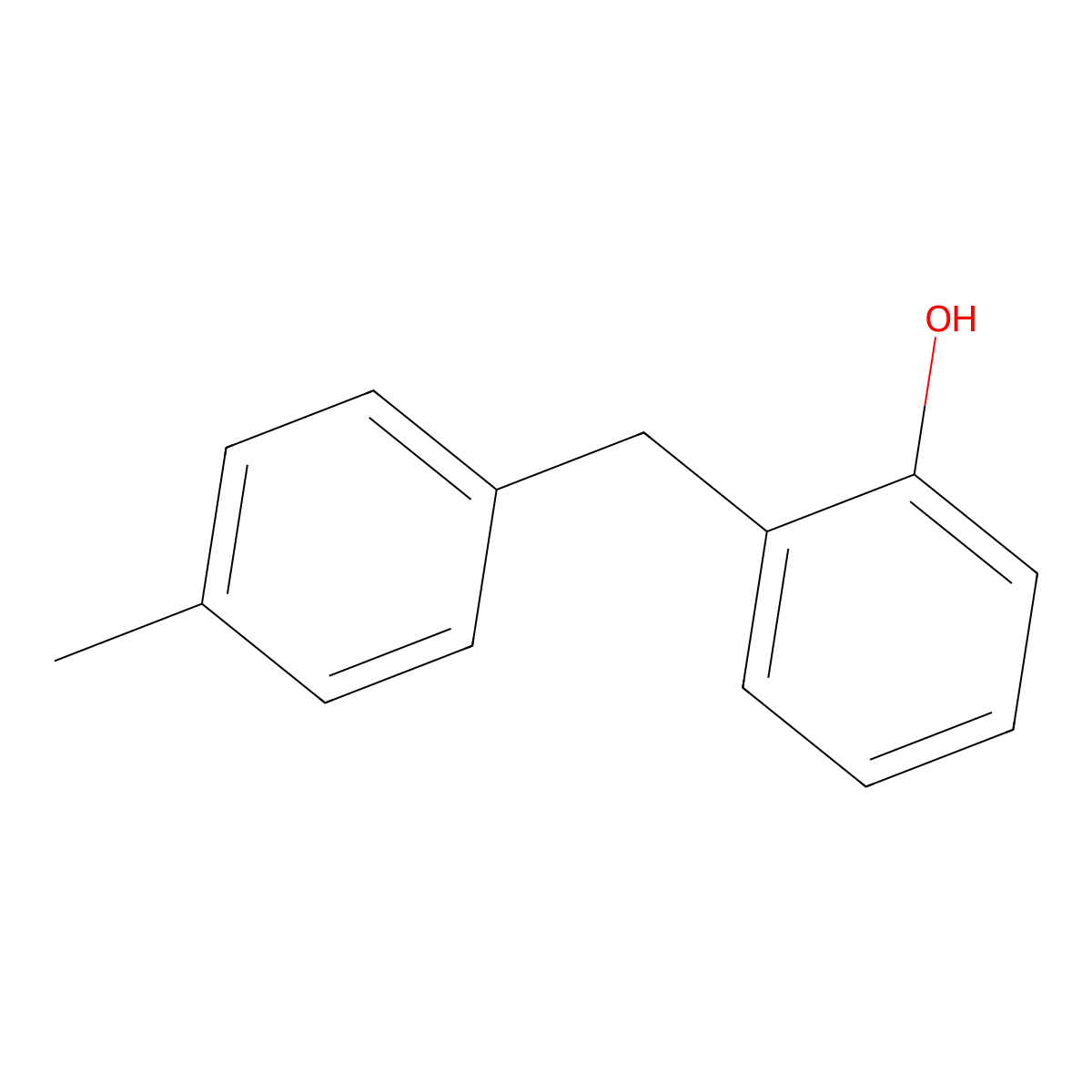 2-(4-Methylbenzyl)phenol molecular structure, CAS 56502-38-6