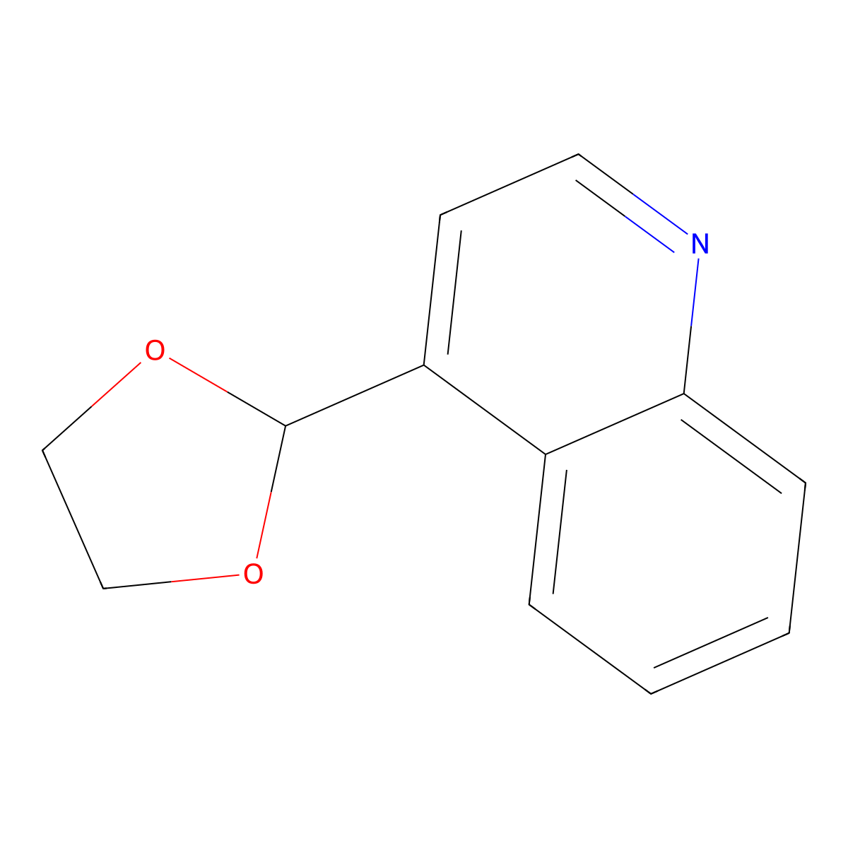 4-(1,3-Dioxolan-2-yl)quinoline molecular structure, CAS 56503-48-1