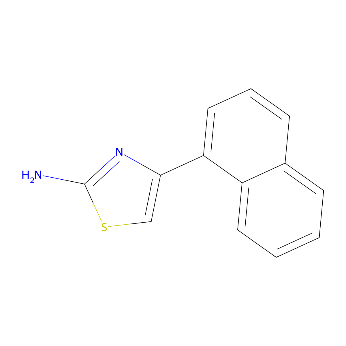 4-(Naphthalen-1-yl)-2-aminothiazole molecular structure, CAS 56503-96-9