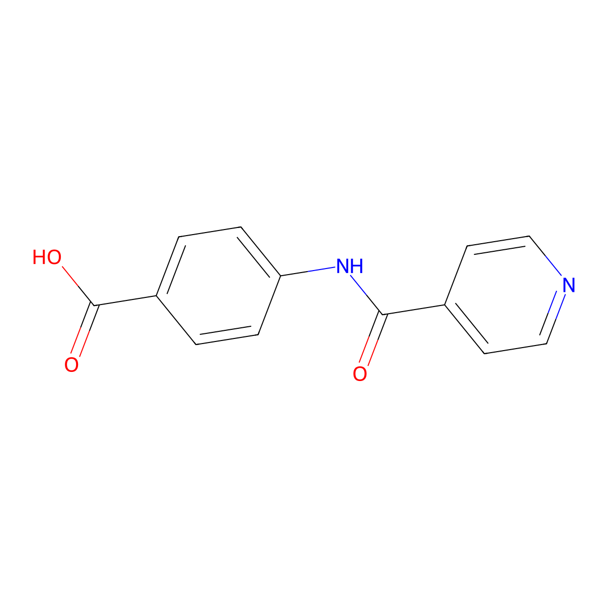 4-(Pyridine-4-amido)benzoic acid molecular structure, CAS 5651-66-1