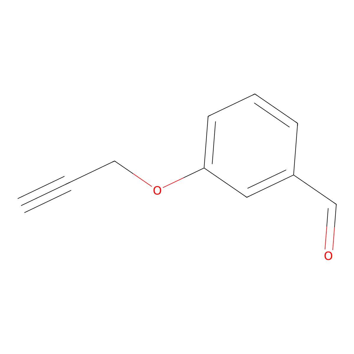 3-Prop-2-ynyloxy-benzaldehyde molecular structure, CAS 5651-87-6