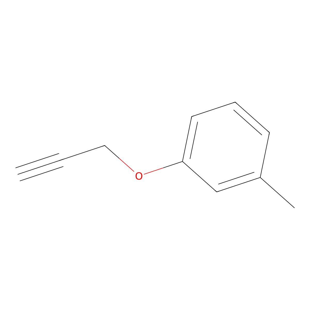 1-Methyl-3-(2-propyn-1-yloxy)benzene molecular structure, CAS 5651-89-8