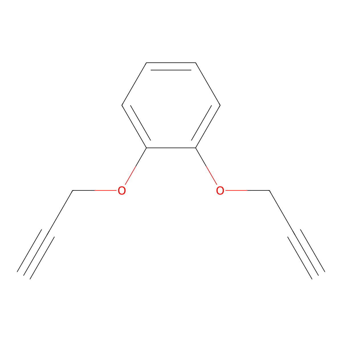 1,2-Bis(2-propyn-1-yloxy)benzene molecular structure, CAS 5651-91-2
