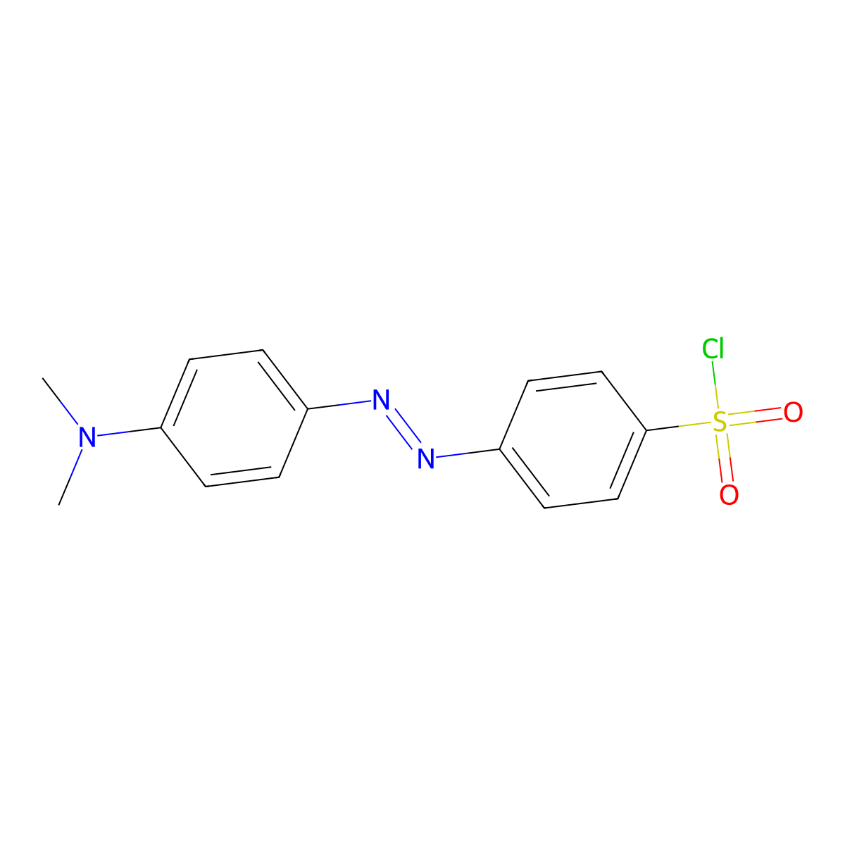Dabsyl chloride molecular structure, CAS 56512-49-3