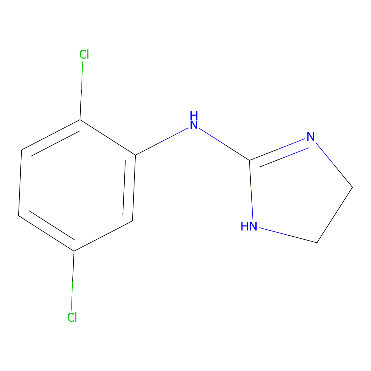 N-(2,5-dichlorophenyl)-4,5-dihydro-1H-imidazol-2-amine molecular structure, CAS 56514-55-7