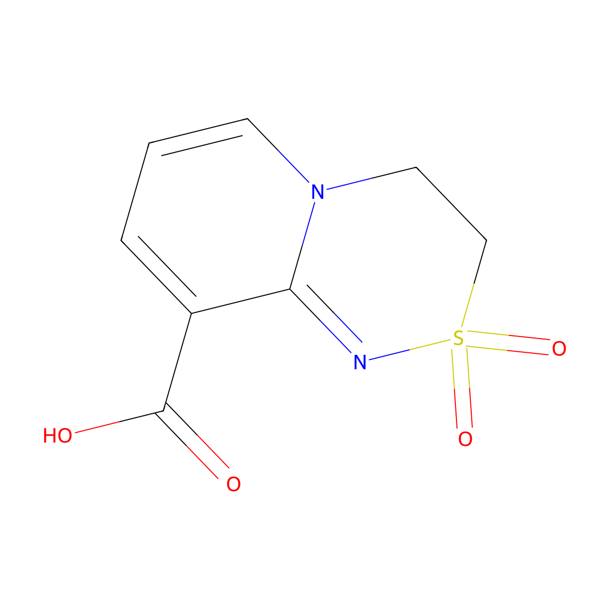 2,2-dioxo-3H,4H-2lambda6-pyrido[2,1-c][1,2,4]thiadiazine-9-carboxylic acid molecular structure, CAS 565165-53-9