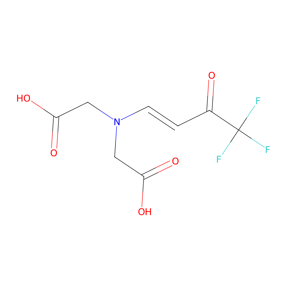 2-[(Carboxymethyl)(4,4,4-trifluoro-3-oxobut-1-en-1-yl)amino]acetic acid molecular structure, CAS 565166-40-7