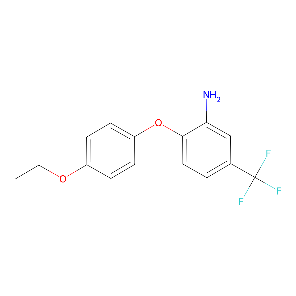 2-(4-Ethoxyphenoxy)-5-(trifluoromethyl)aniline molecular structure, CAS 565166-66-7