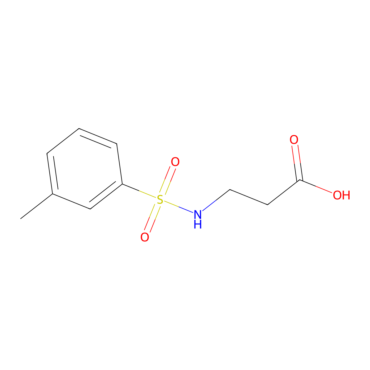 3-(Toluene-3-sulfonylamino)-propionic acid molecular structure, CAS 565169-47-3