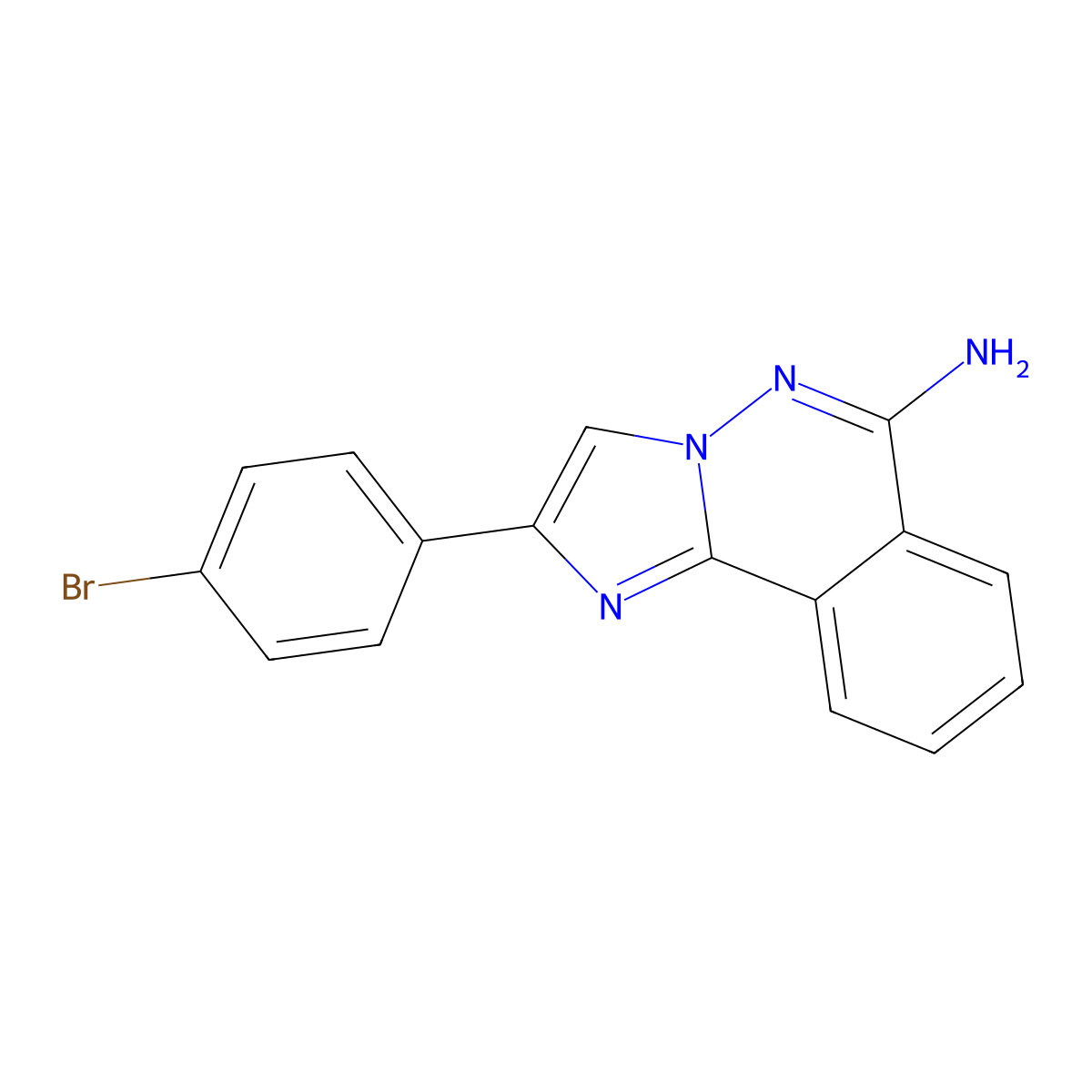 2-(4-Bromophenyl)imidazo[2,1-a]phthalazin-6-amine molecular structure, CAS 565169-58-6