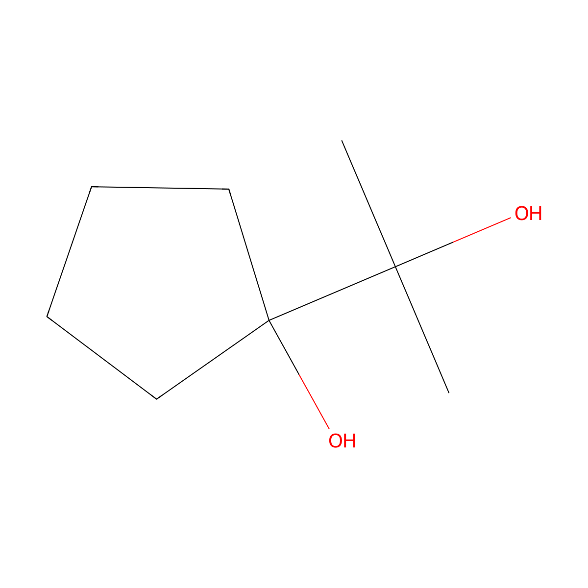 1-(2-Hydroxypropan-2-yl)cyclopentanol molecular structure, CAS 56517-33-0